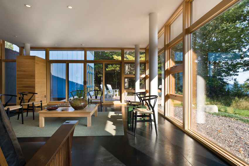 Interior room with Andersen window and door package